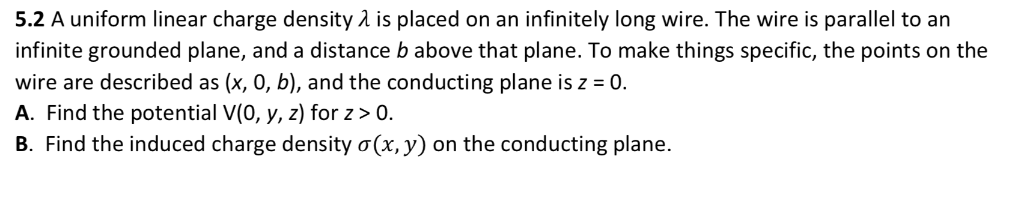 Solved 5.2 A uniform linear charge density λ is placed on an | Chegg.com