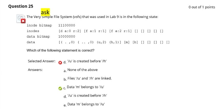 Solved Operating System Mock Test Can someone explain why my | Chegg.com