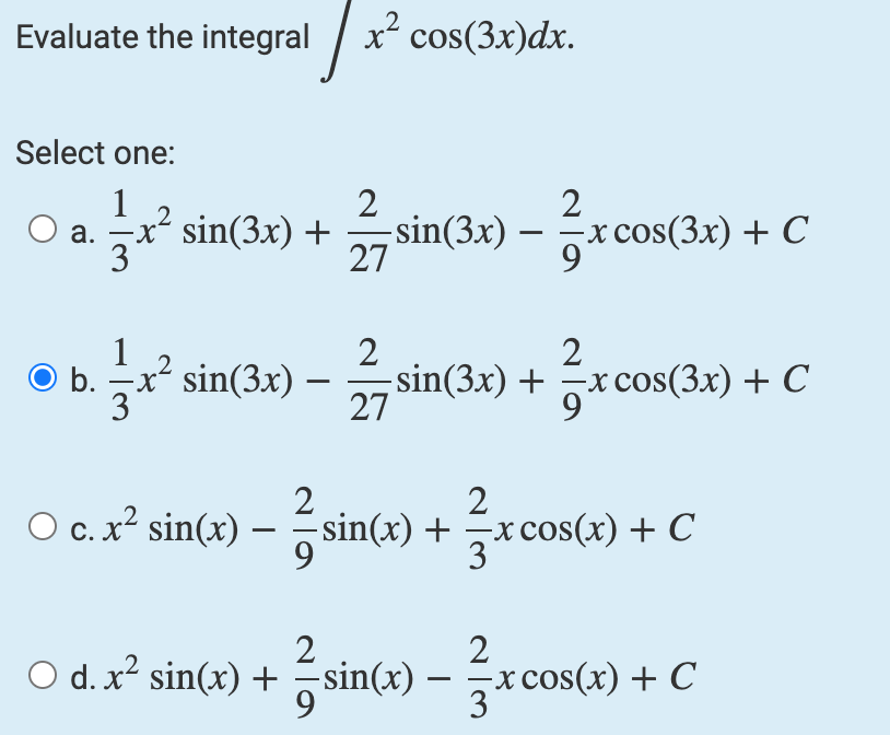 integration of 1 upon 3 2 sin x minus cos x dx