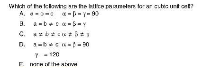 Solved please explain cubic unit cell. see pic | Chegg.com