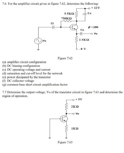 Solved 7.1 Design an emitter-stabilized network using an npn | Chegg.com