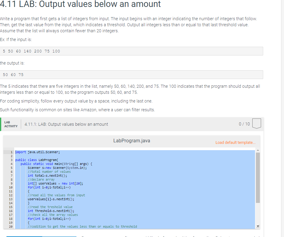 solved-4-11-lab-output-values-below-an-amount-for-java-p