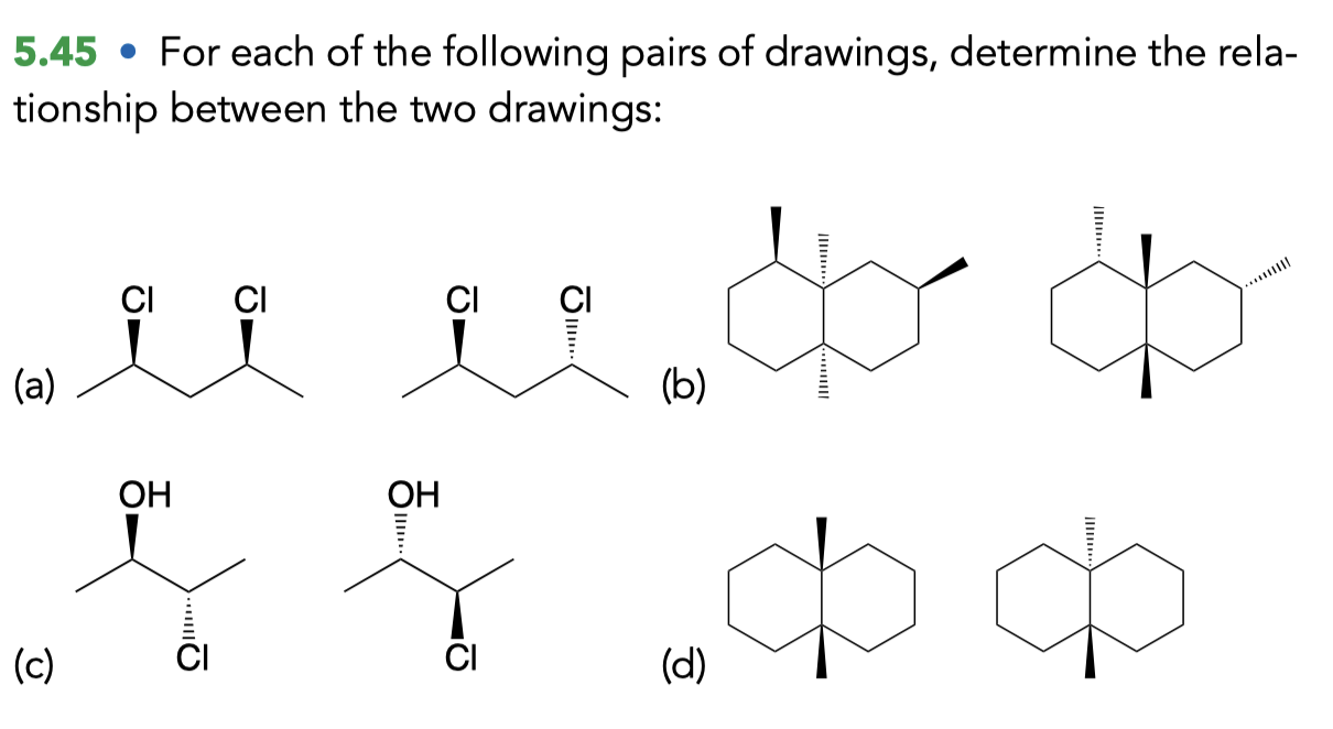 Solved 5.45 - For each of the following pairs of drawings, | Chegg.com