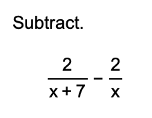 subtract (–3x2   7 – 2x) – (6   7x – 4x2)