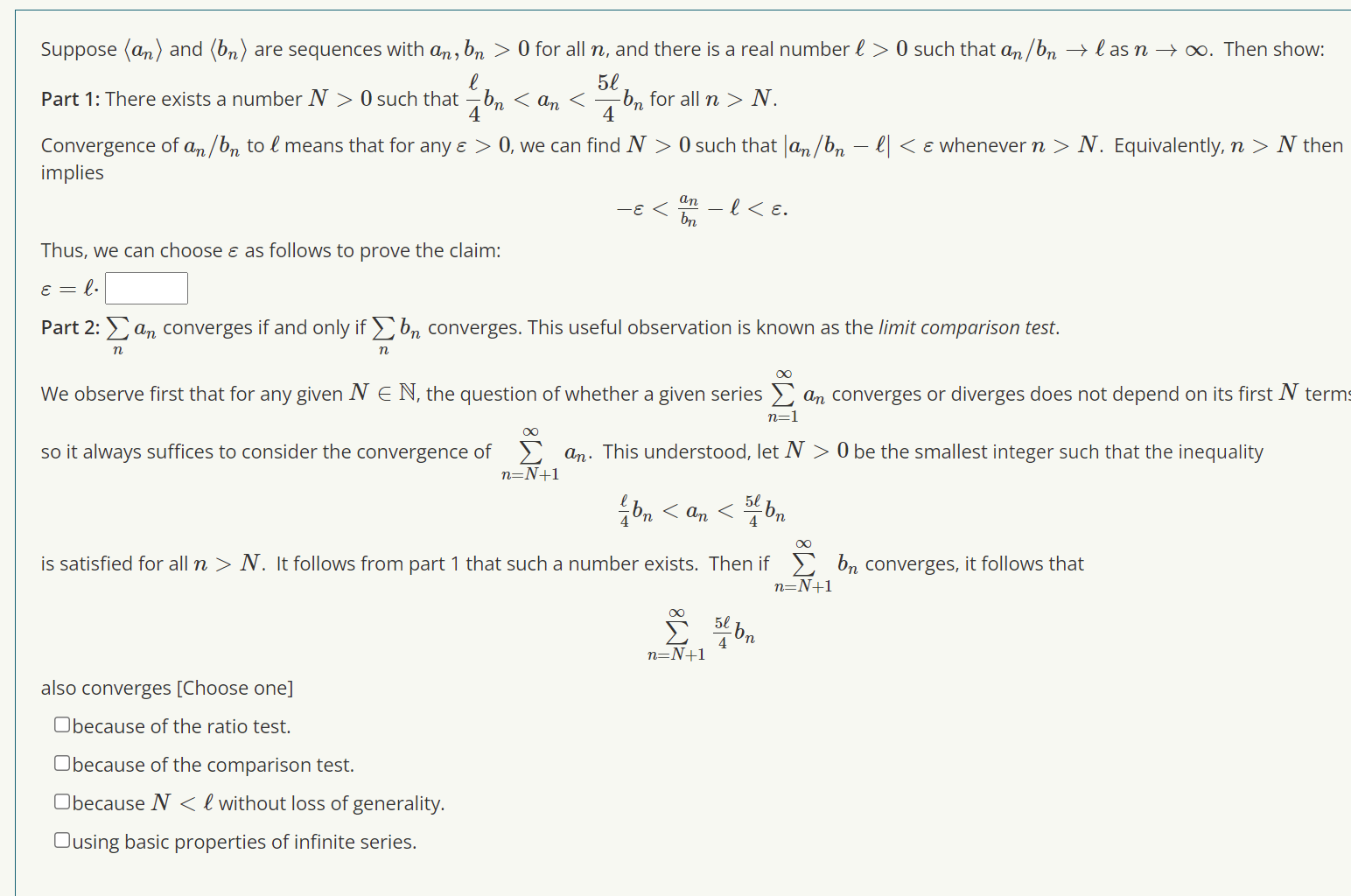 Solved L Suppose (an) And (bn) Are Sequences With An, Bn > 0 | Chegg.com