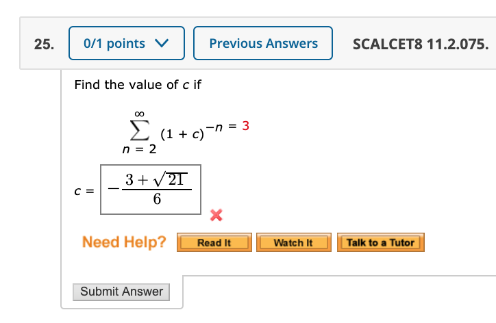 Solved 25 0 1 Points V Previous Answers Scalcets 11 2 07 Chegg Com