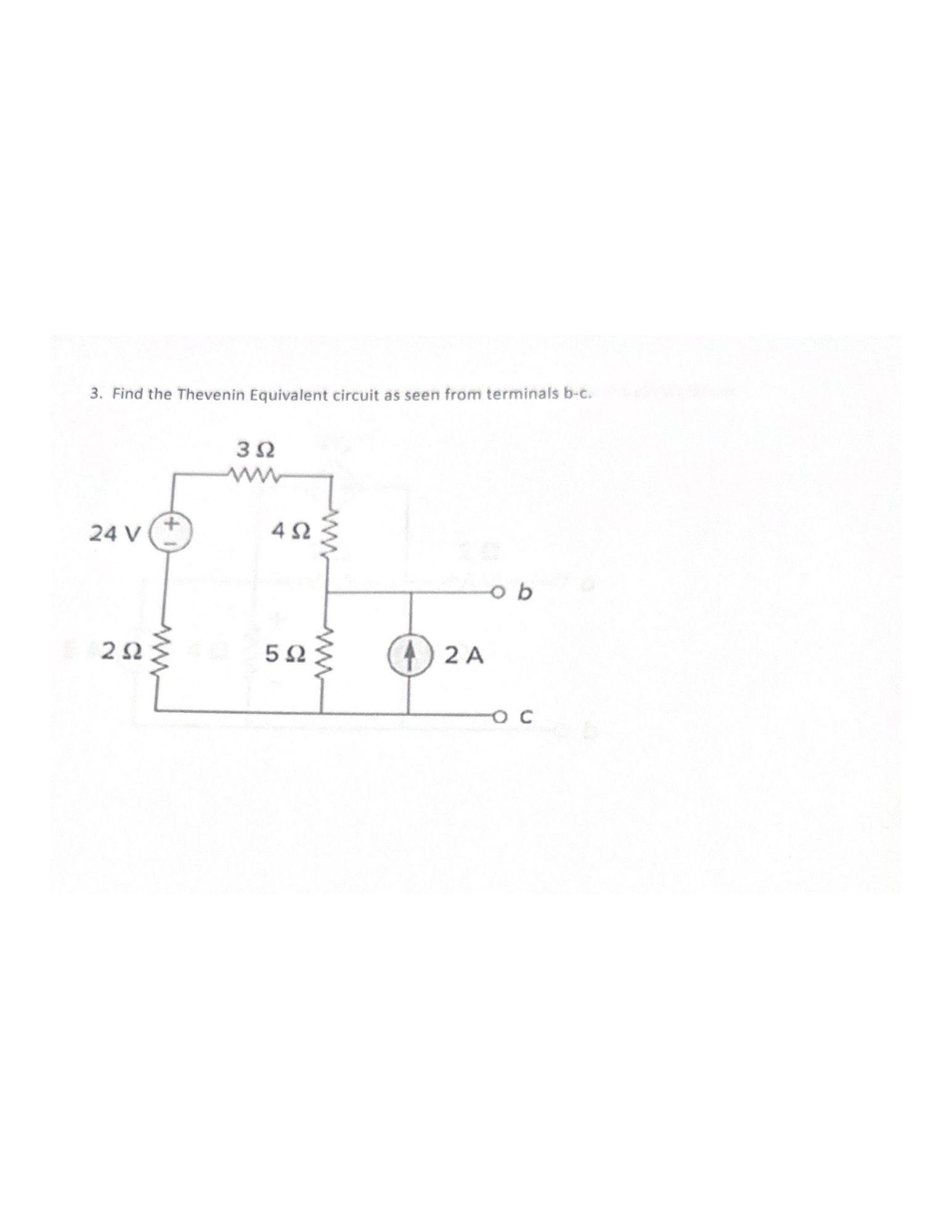 Solved 3. ﻿Find the Thevenin Equivalent circuit as seen from | Chegg.com