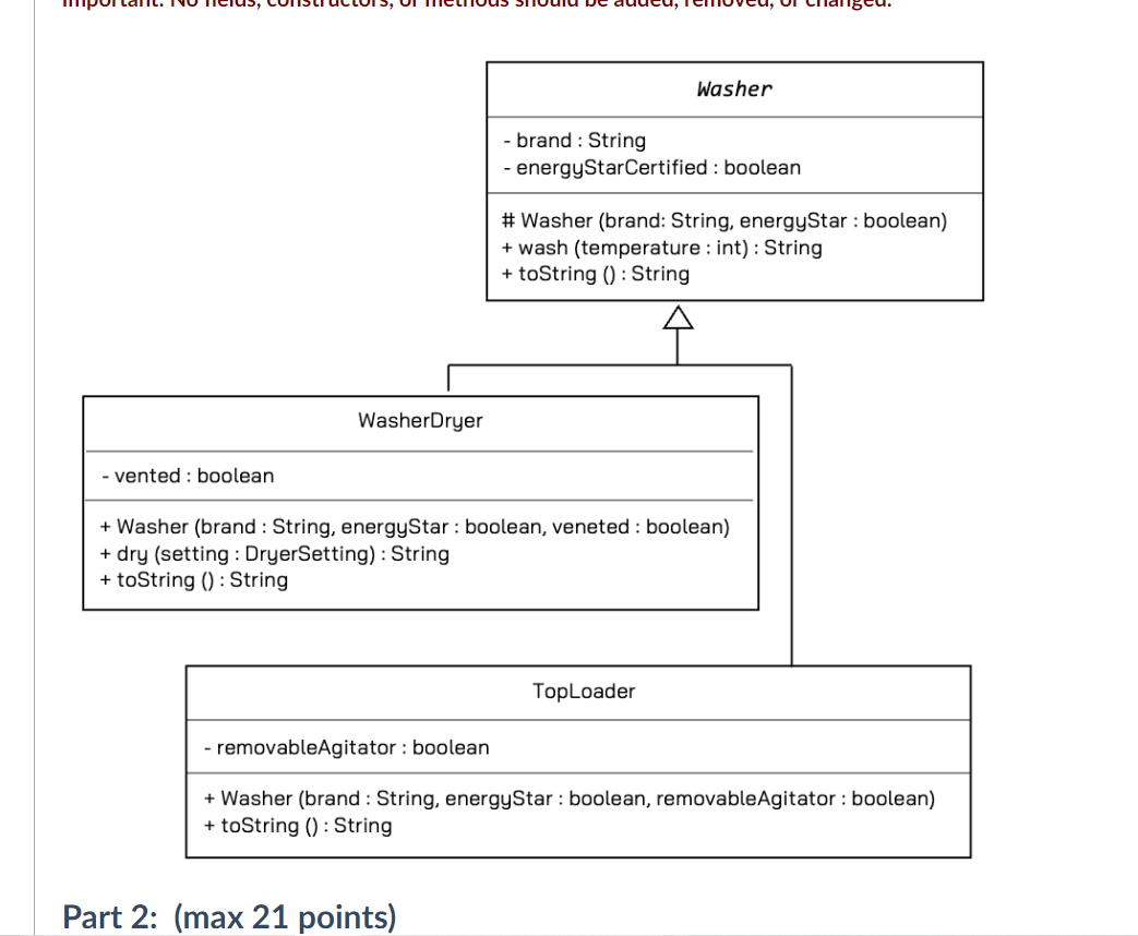 Solved DryerSettings.java code package m02; /** * Specifies | Chegg.com