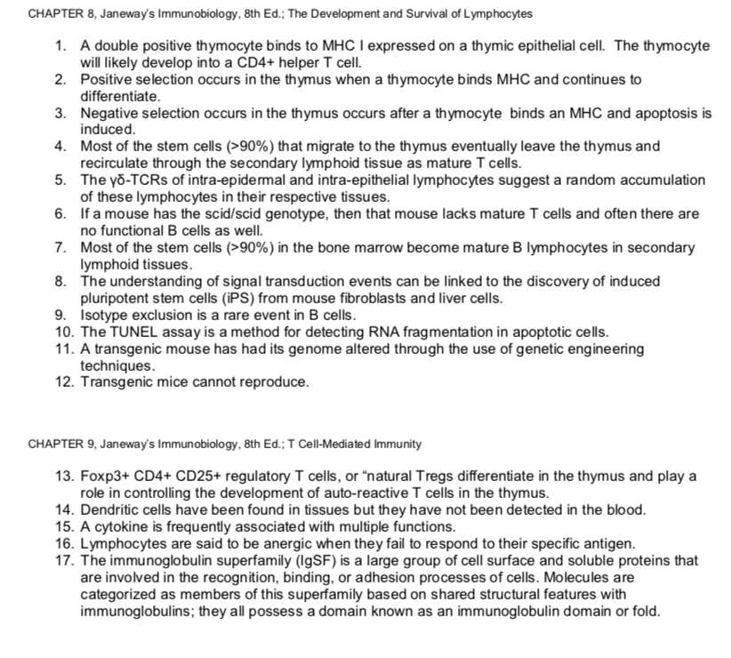 Solved CHAPTER 8, Janeway's Immunobiology, 8th Ed.; The | Chegg.com