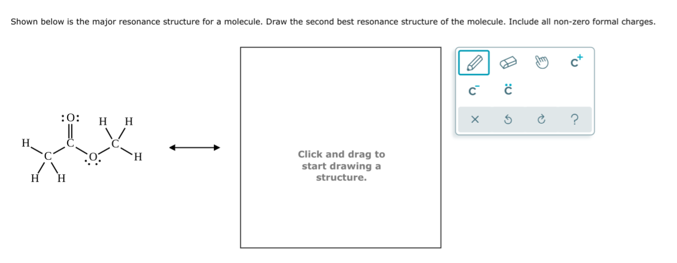 Solved: Shown Below Is The Major Resonance Structure For A... | Chegg.com