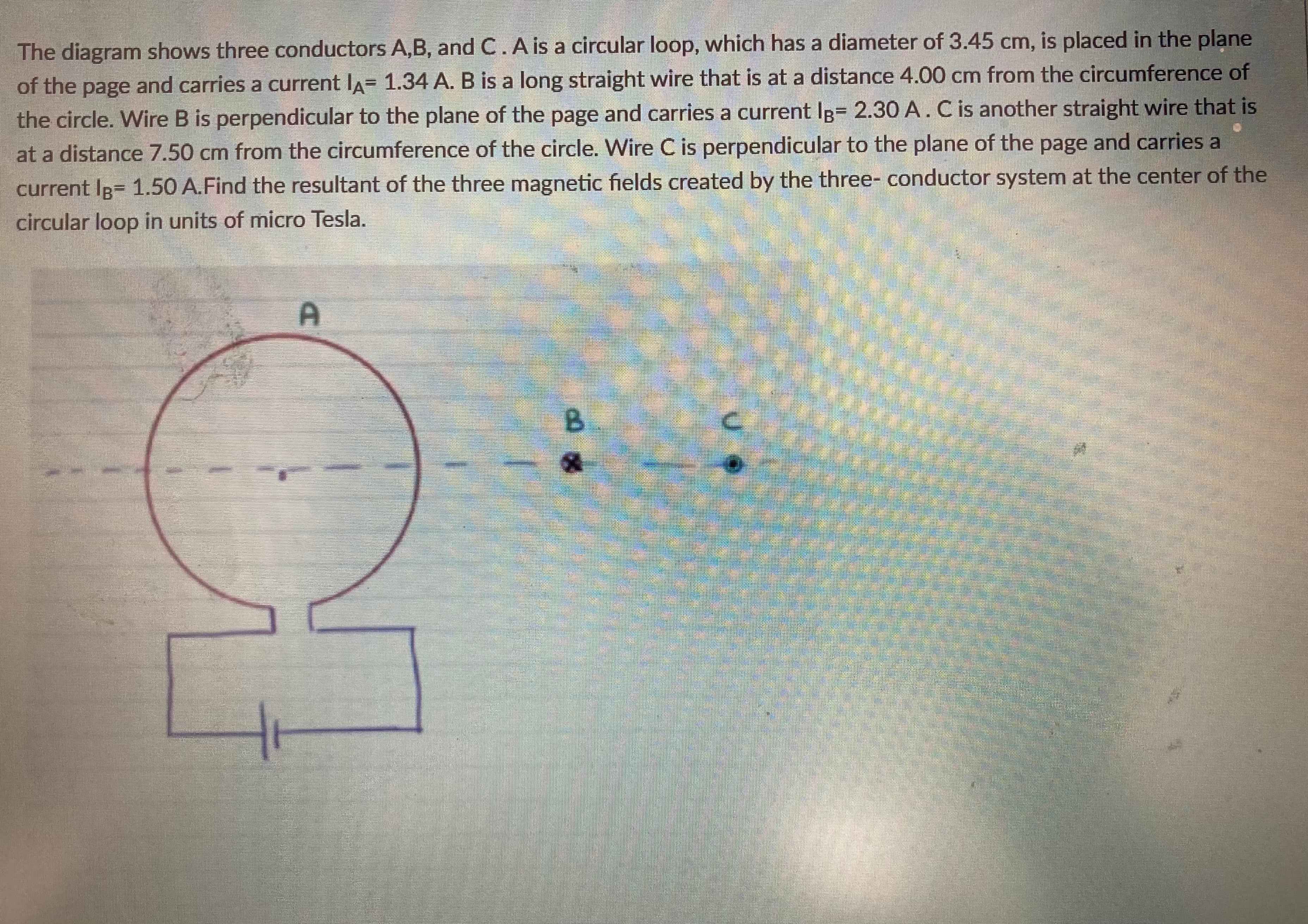 Solved The diagram shows three conductors A,B, and C. A is a | Chegg.com
