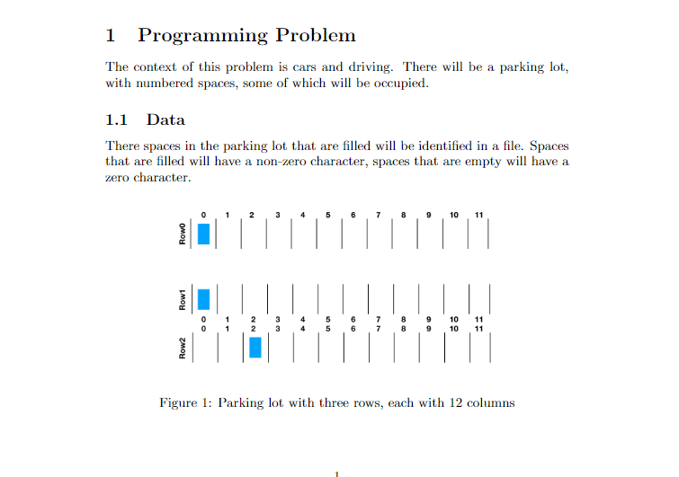 Solved 1 Programming Problem The context of this problem is | Chegg.com