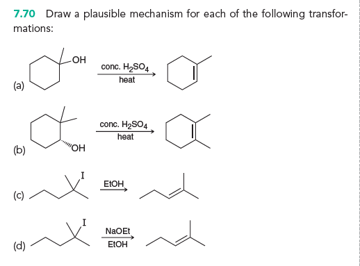 Solved 7.70 Draw a plausible mechanism for each of the | Chegg.com