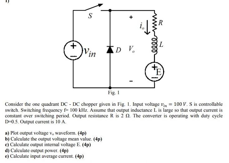 Solved S R Tdv 0000 In E Fig 1 Consider The One Qua Chegg Com