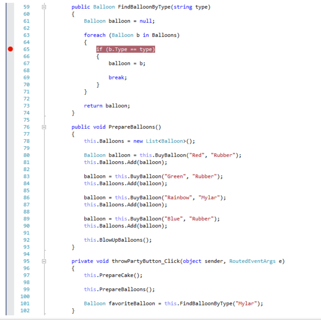 Solved If a breakpoint were set on the if statement as shown | Chegg.com