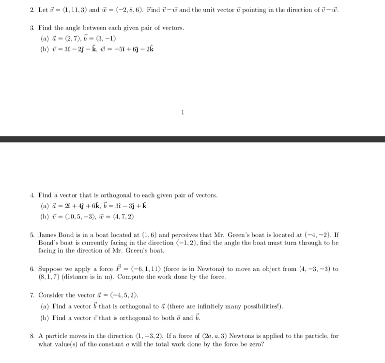 Solved Practice With Vectors 1 On The Given Set Of Axes Chegg Com