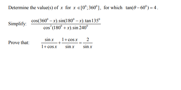 value of sin 360 x