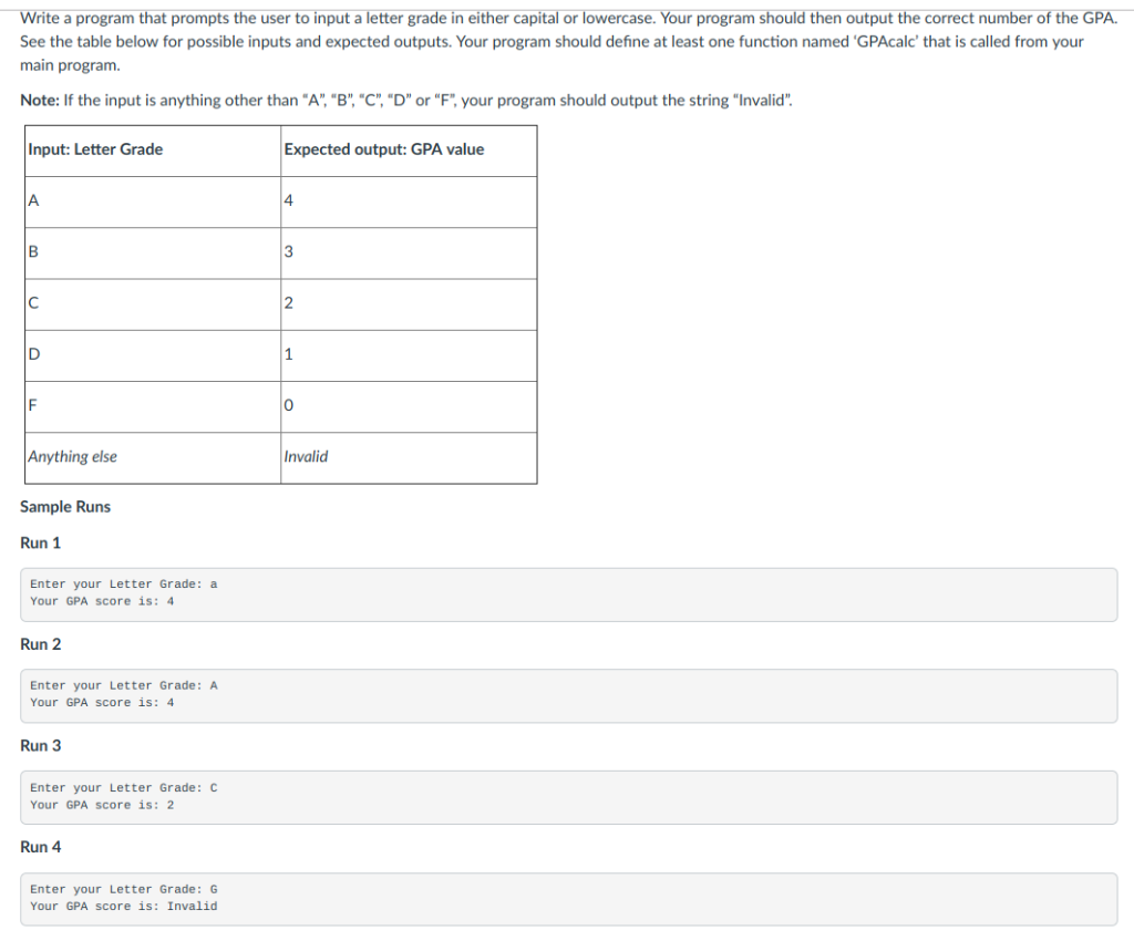 Solved Write a program that prompts the user to input a | Chegg.com