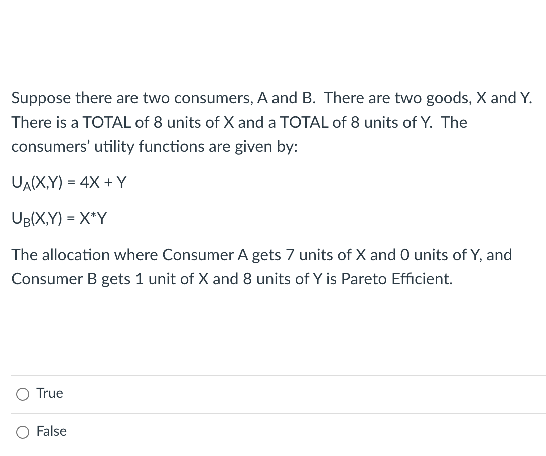 Solved Suppose There Are Two Consumers, A And B. There Are | Chegg.com