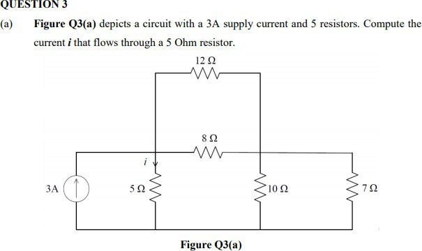 Solved QUESTION 3 (a) Figure Q3(a) depicts a circuit with a | Chegg.com