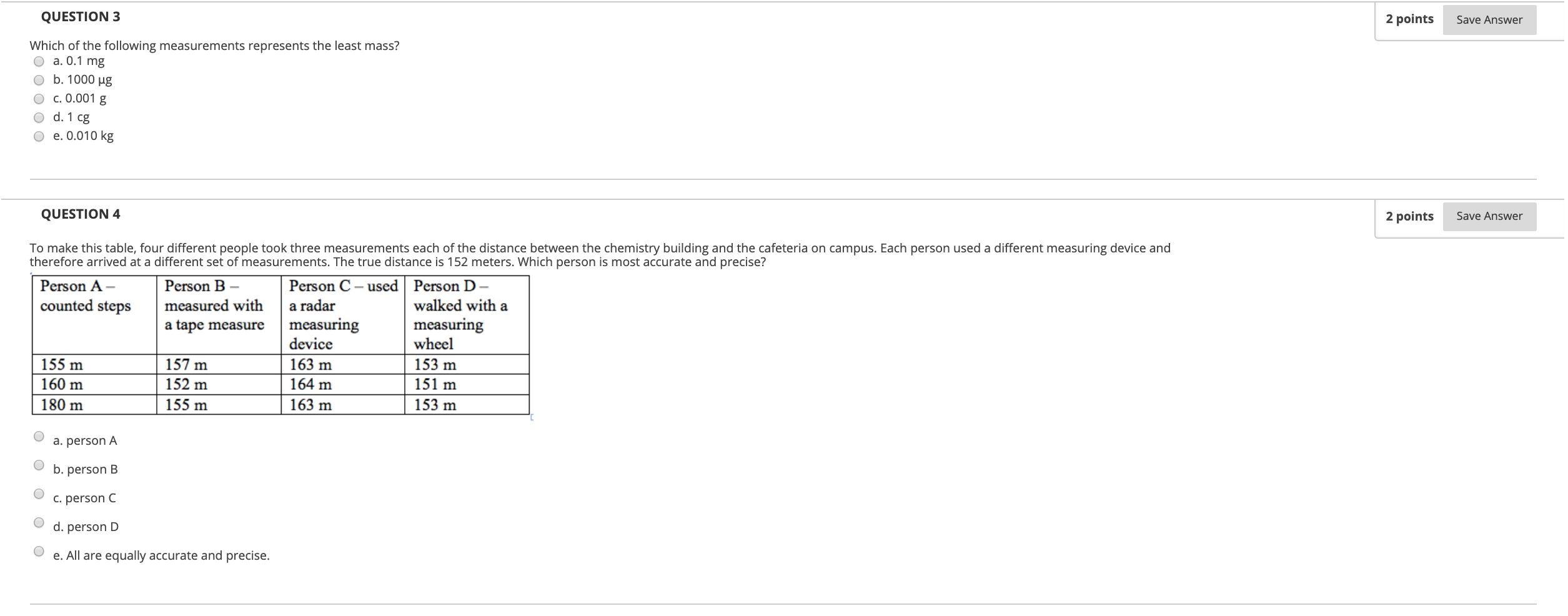 Solved QUESTION 3 2 points Save Answer Which of the | Chegg.com