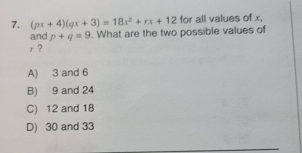 Solved Got 33 so I know the answer is D... But how are | Chegg.com