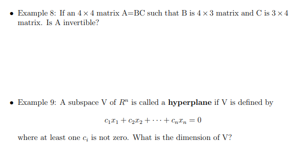 - Example 8: If an 4×4 matrix A=BC such that B is 4×3 | Chegg.com