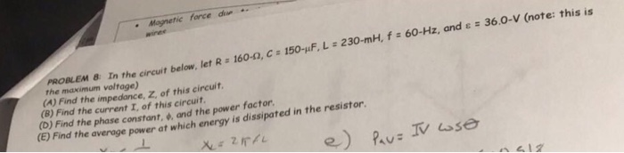 Solved PROBLEM 3: Consider the circuit in figure. (A) | Chegg.com