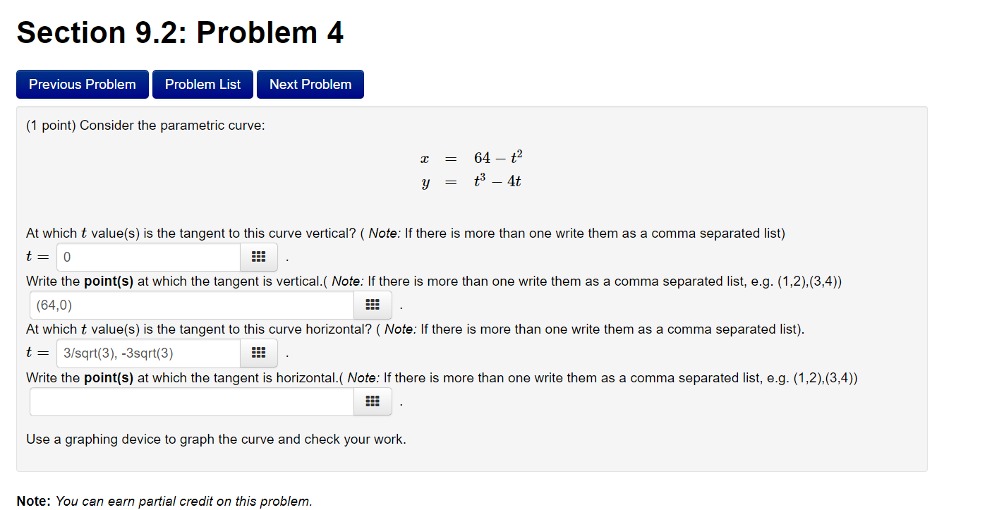 Solved Section 9.2: Problem 4 Previous Problem Problem List | Chegg.com