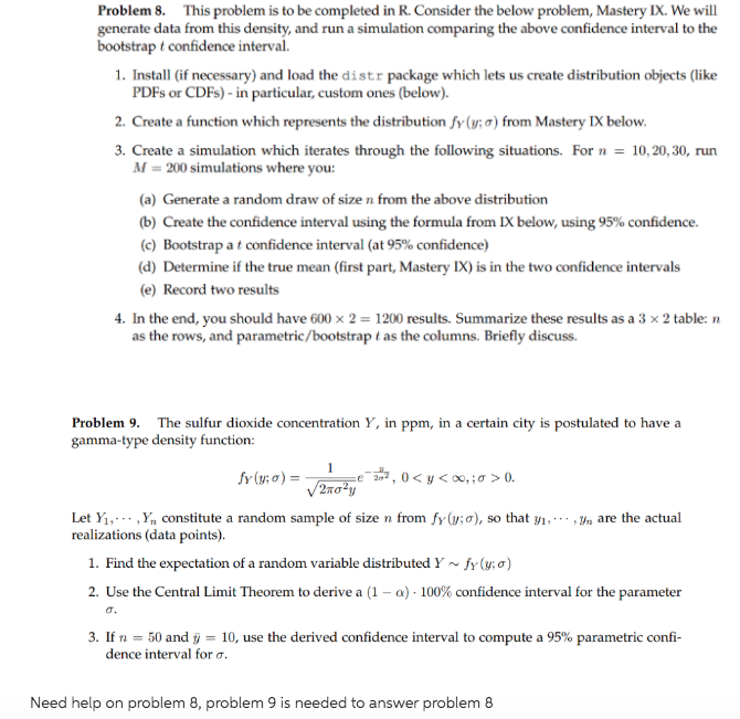 Problem 8 This Problem Is To Be Completed In R C Chegg Com