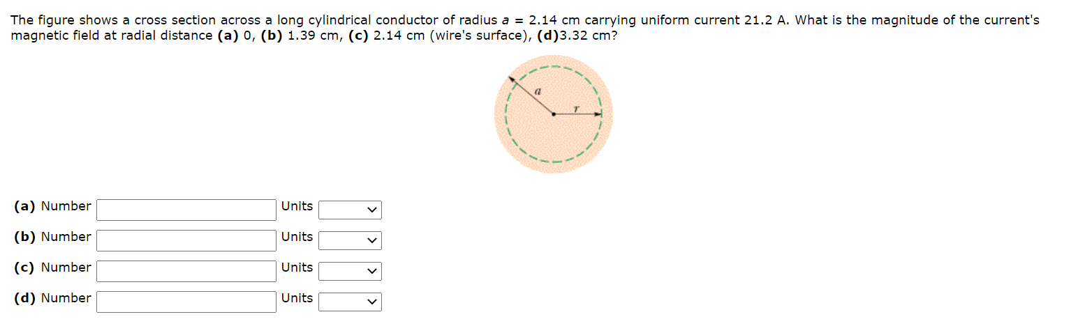 Solved The figure shows a cross section across a long | Chegg.com
