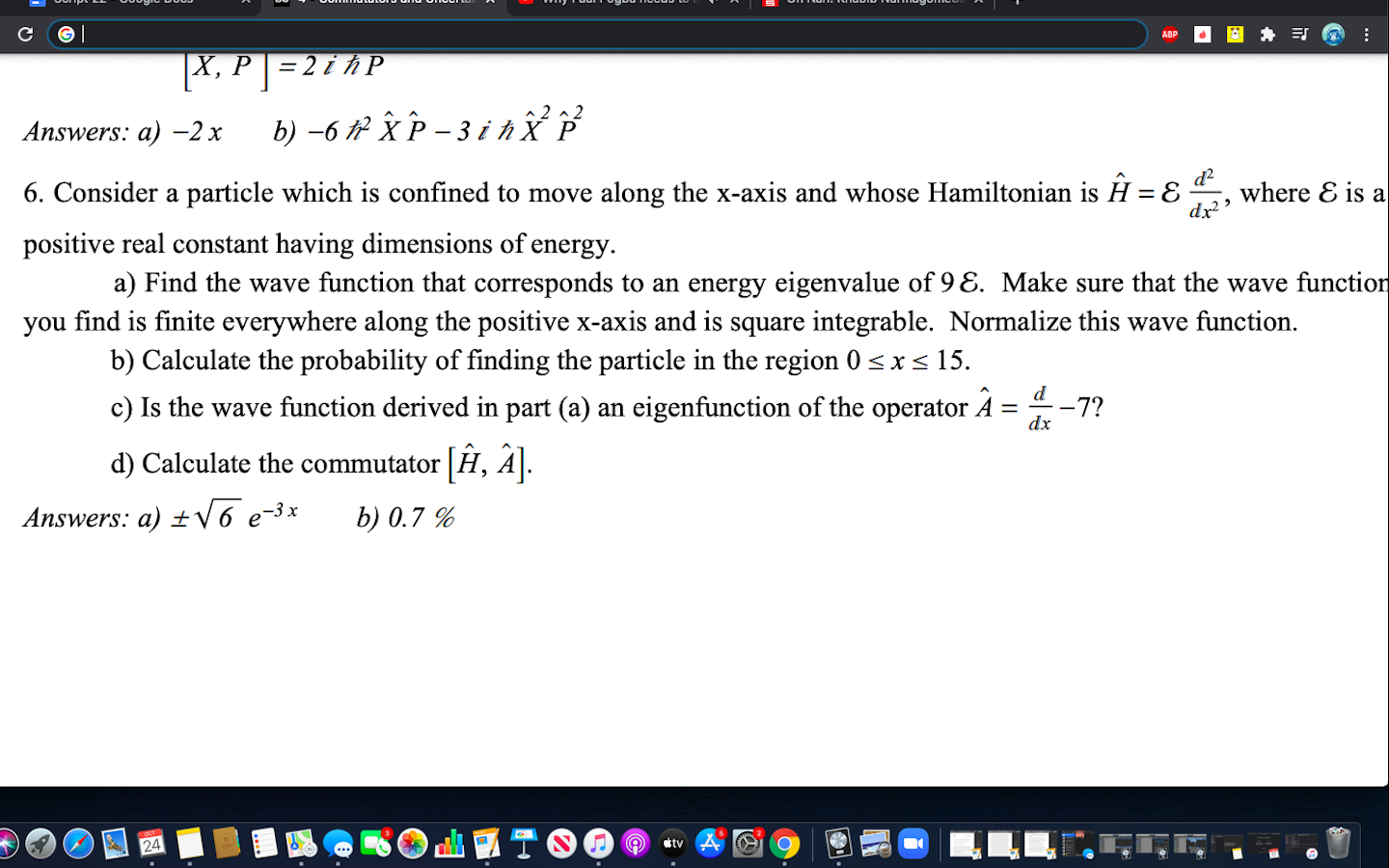 Solved Abp Dr2 X P 2 In P Answers A 2 X B 6 A E Chegg Com