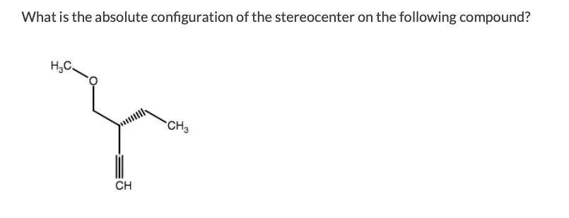 Solved What is the absolute configuration of the | Chegg.com