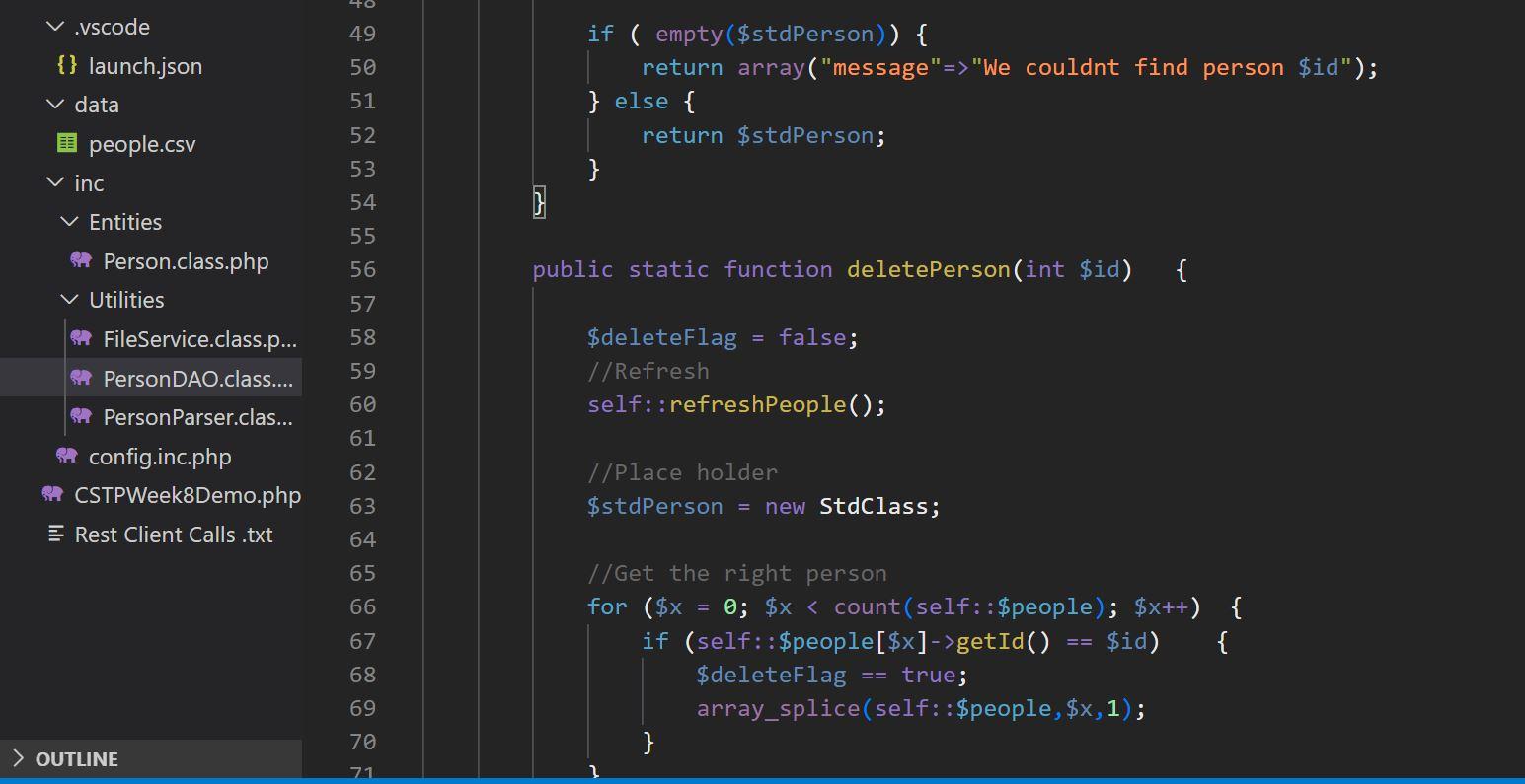 Solved Solution Extend this weeeks Demo code to support the | Chegg.com