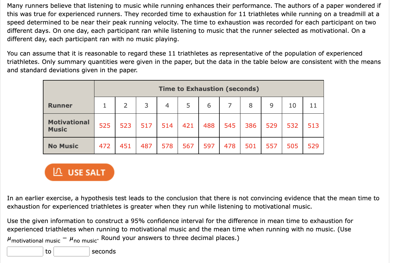 Solved Many runners believe that listening to music while