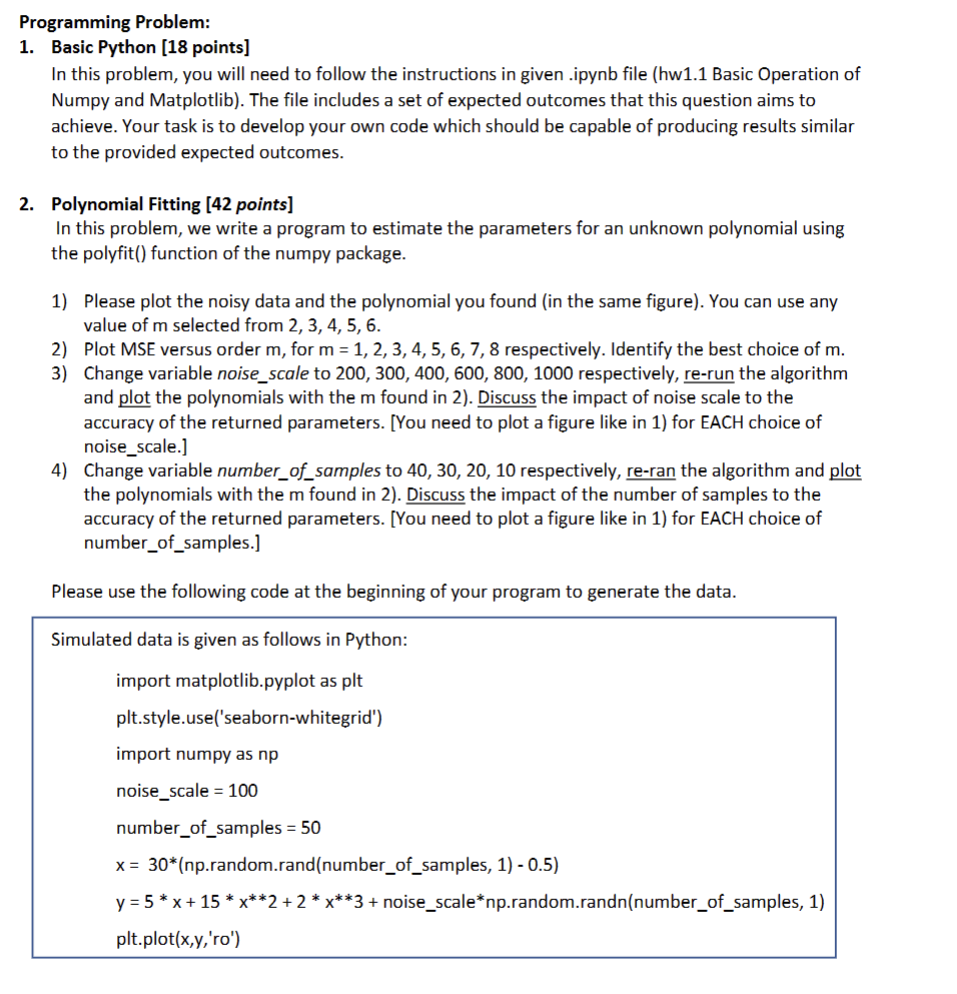 Solved Programming Problem:Basic Python [18 ﻿points]In this | Chegg.com