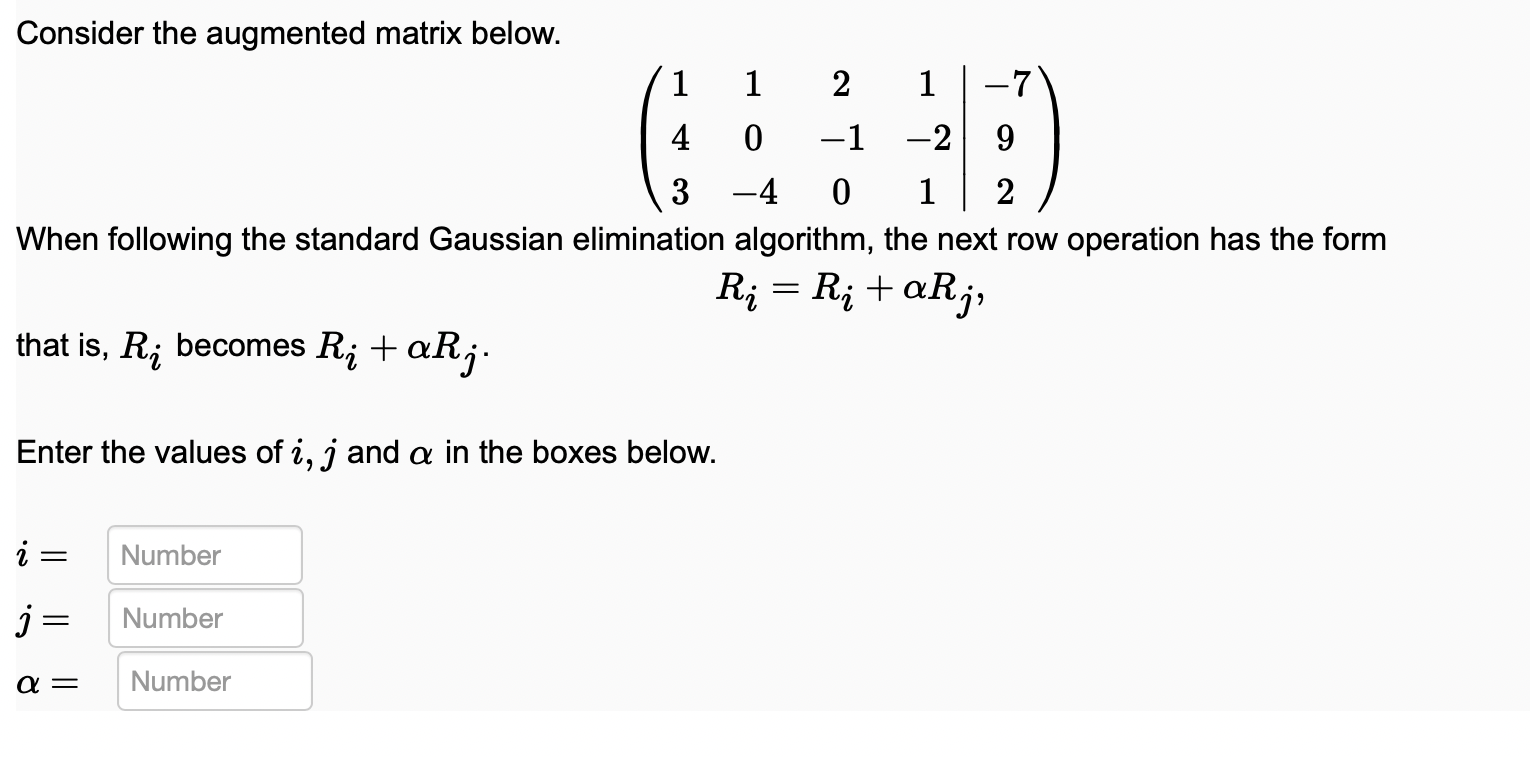 Solved Consider The Augmented Matrix Below. | Chegg.com