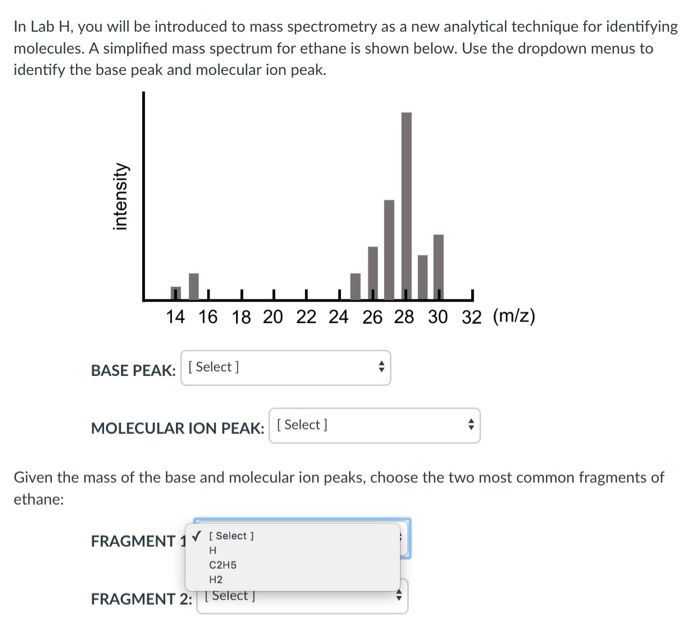 Solved In Lab H, You Will Be Introduced To Mass Spectrometry | Chegg.com