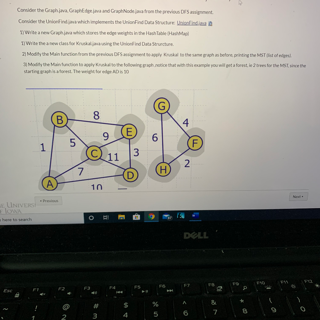 Consider the Graph.java, GraphEdge.java and Graph | Chegg.com