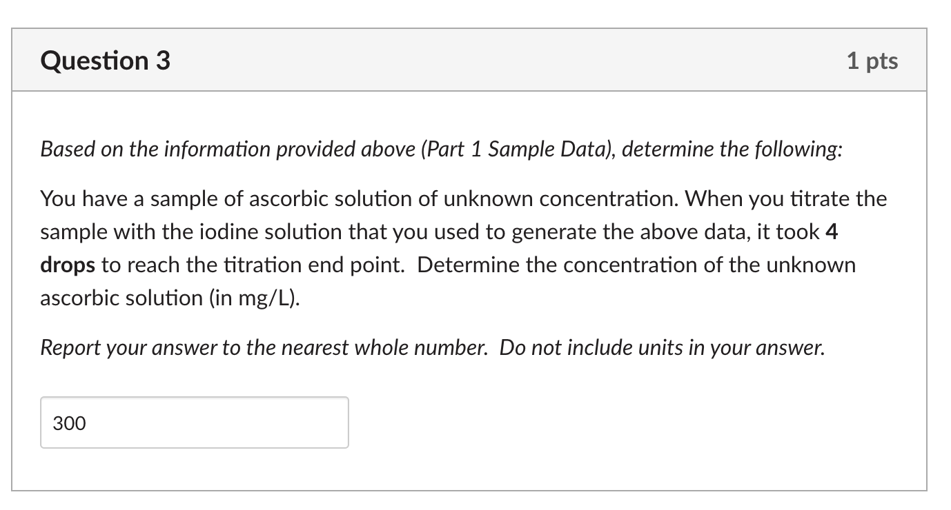 Solved Use this information to answer Questions 1 - 4 below. | Chegg.com