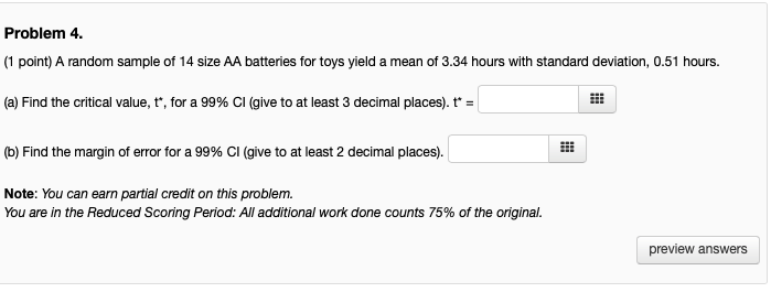Solved Problem 3. (1 point) a) For 30 randomly selected | Chegg.com
