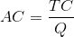 AC = \frac{TC}{Q}