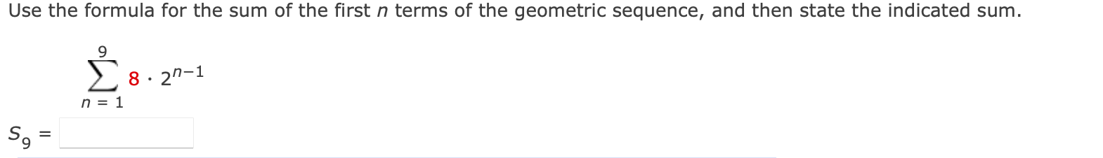 Solved Use the formula for the sum of the first n terms of | Chegg.com