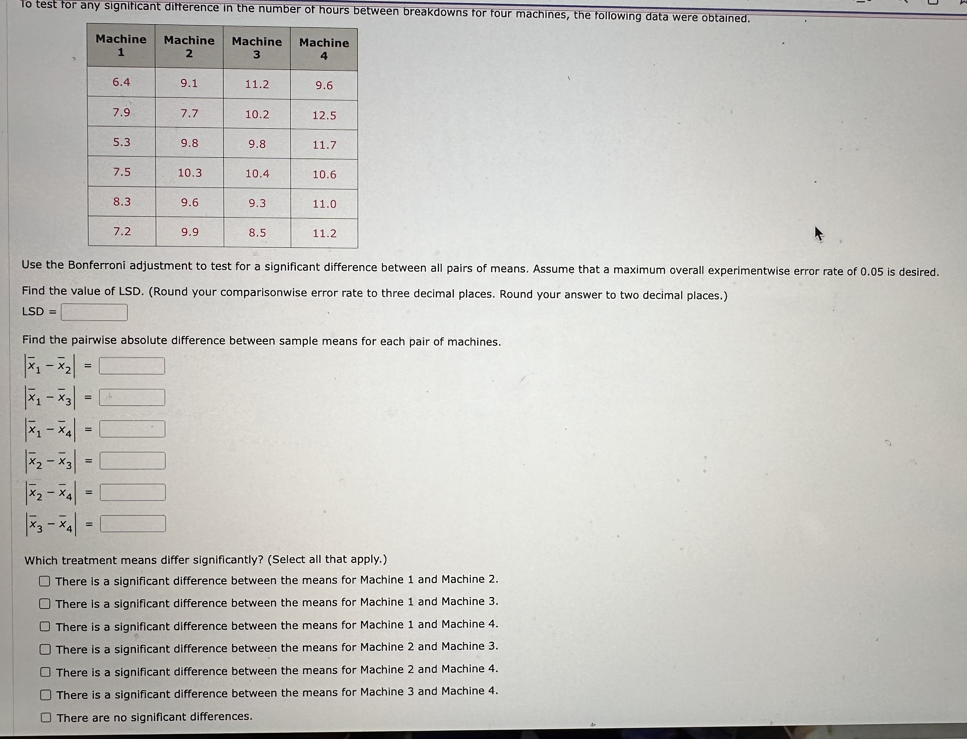 Solved To test for any significant difference in the number | Chegg.com