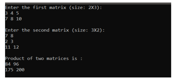Solved Write a C++ program to find the product of two | Chegg.com