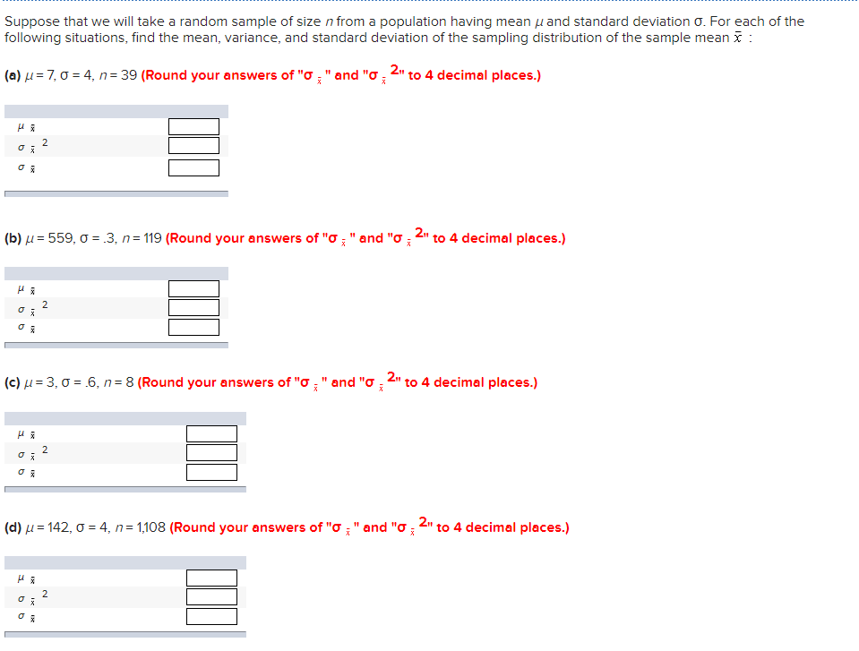 Solved Suppose that we will take a random sample of size n | Chegg.com