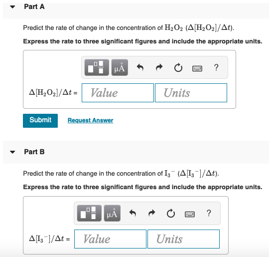 Solved Consider The Balanced Chemical Equation H2o2aq 5685