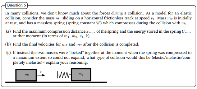 In many collisions, we don't know much about the | Chegg.com