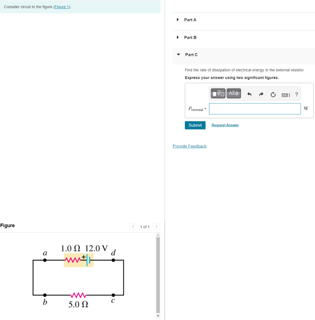 Solved Consider circuit in the figure (Figure 1). Part A | Chegg.com