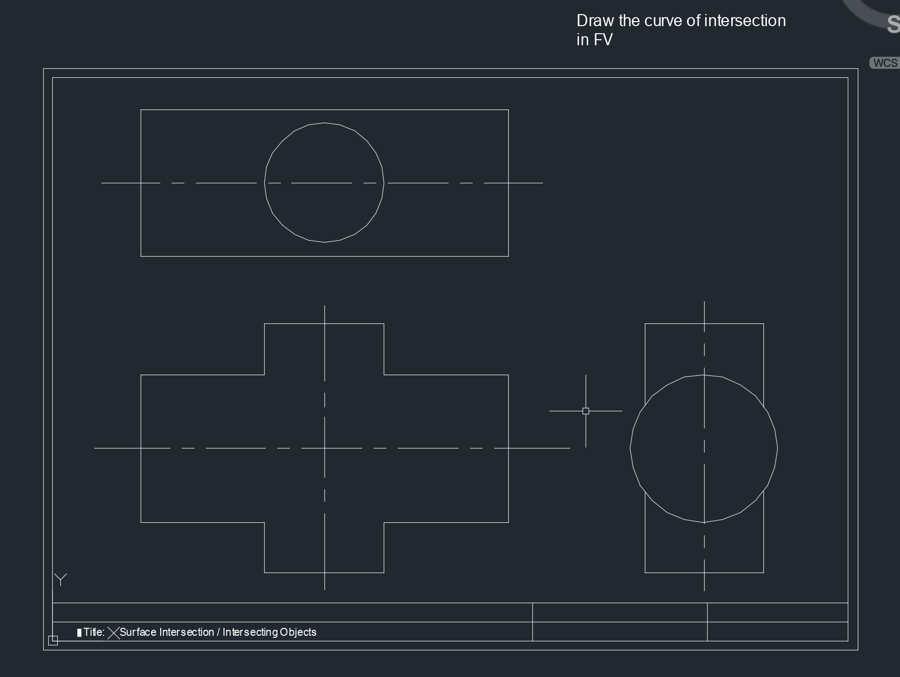 Solved Draw the curve of intersection in FV | Chegg.com